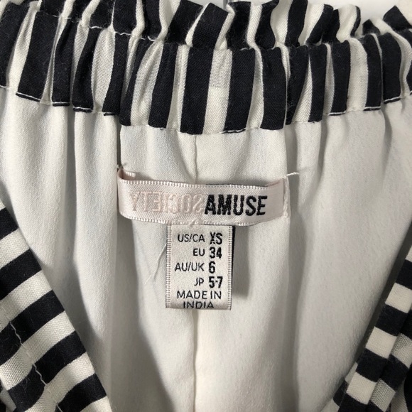 Amuse Society Striped Shorts Sz XS - Picture 4 of 4
